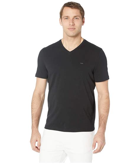 michael kors mens v neck t shirts|Michael Kors men's linen shirt.